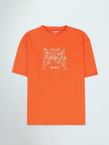 Town Team t-shirts round neck oversized fit BURN ORG