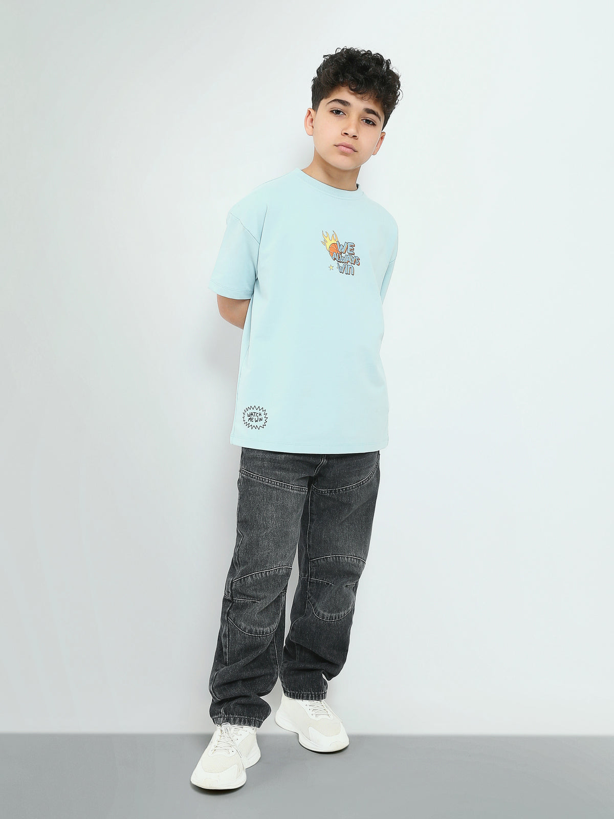 Town Team - Kids' Oversized round-neck Boys T-shirts TURQUOIS Summer Melton