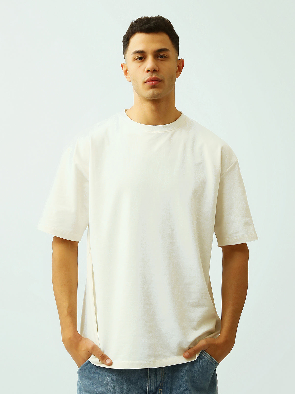 Town Team - Men's Oversized round-neck T-shirts Wine SUMEER MELTON