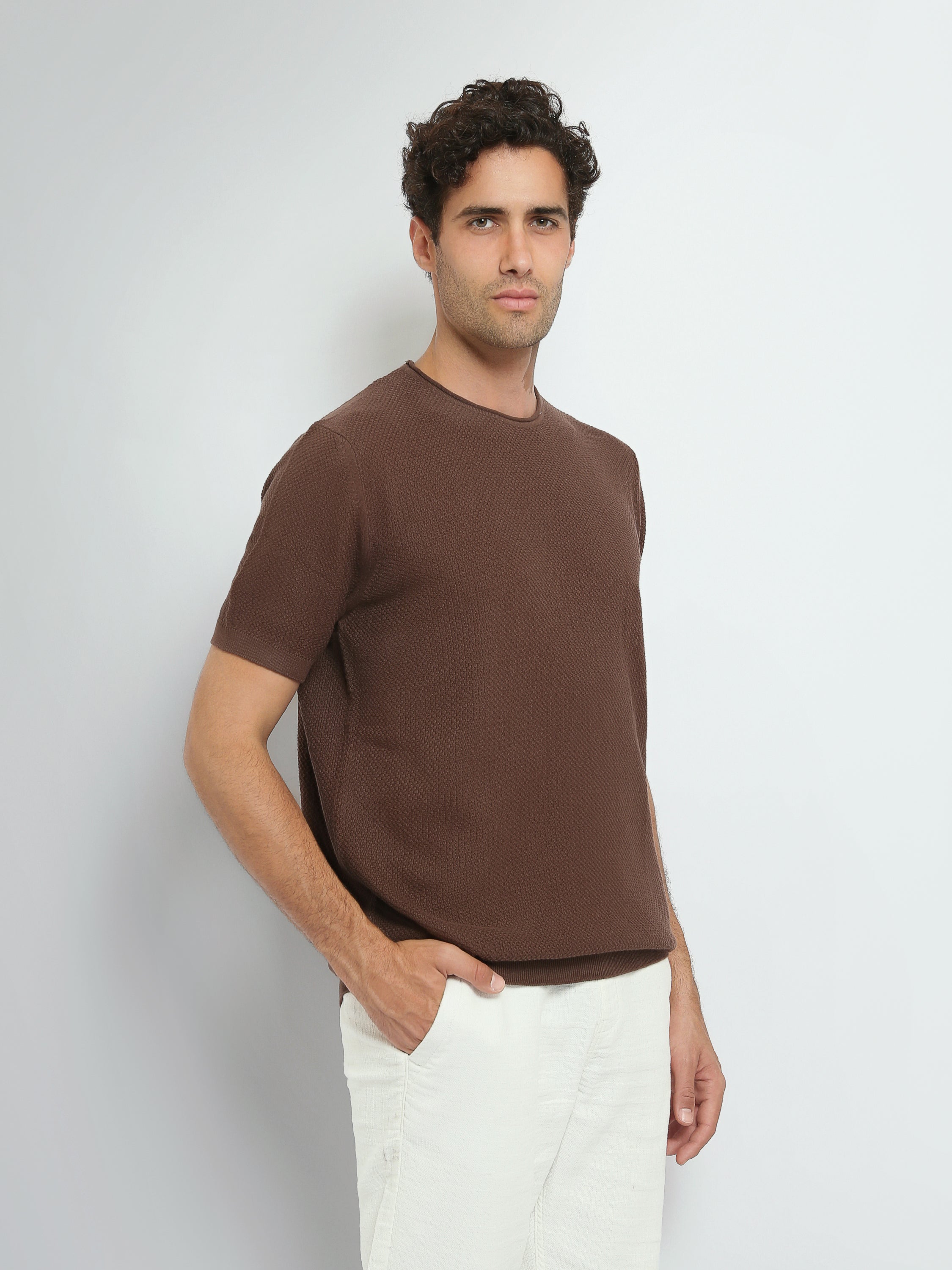 Town Team t-shirts round neck regular fit Orange
