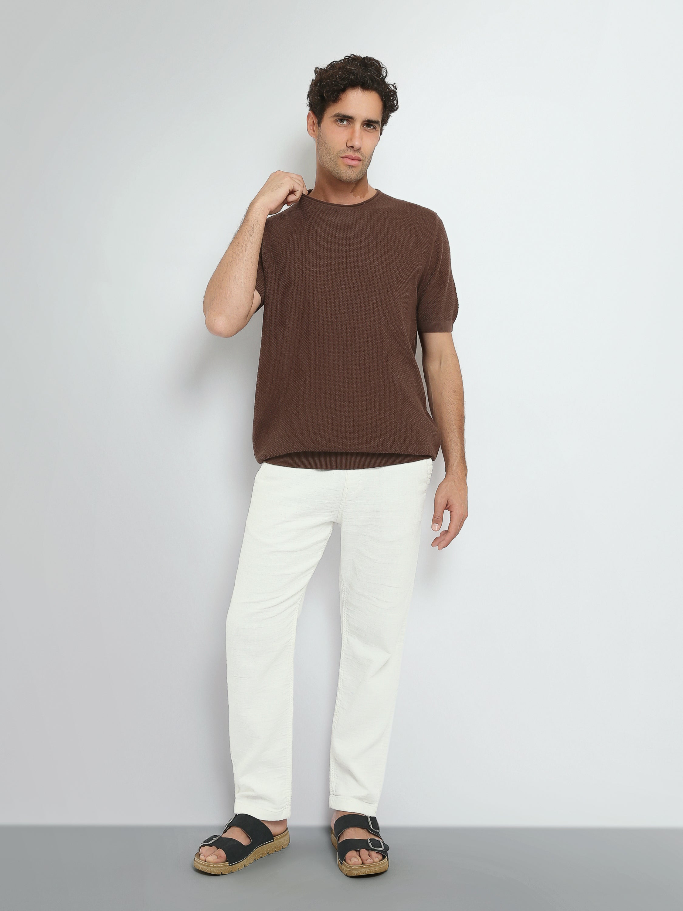 Town Team t-shirts round neck regular fit Orange