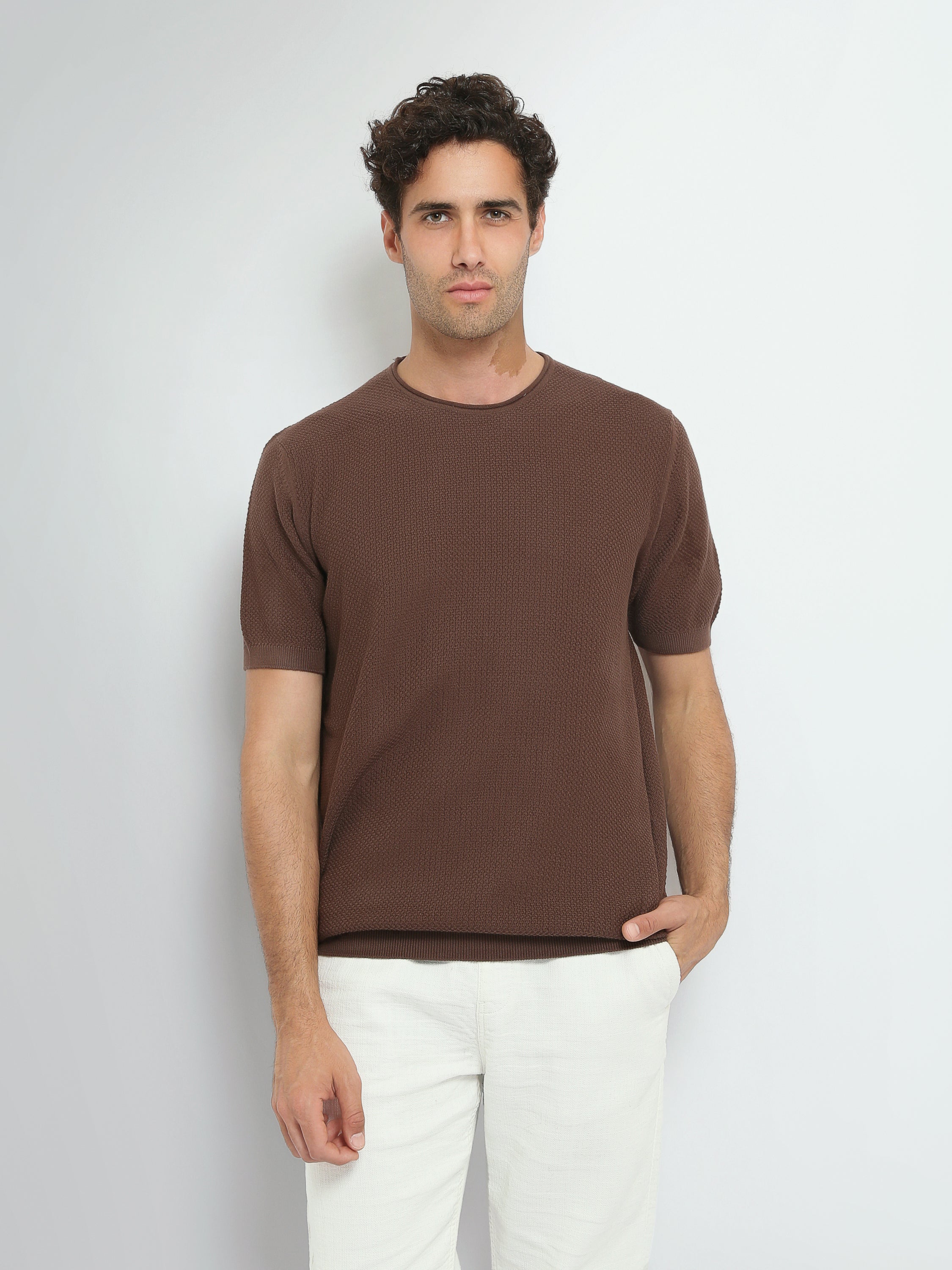 Town Team t-shirts round neck regular fit Orange