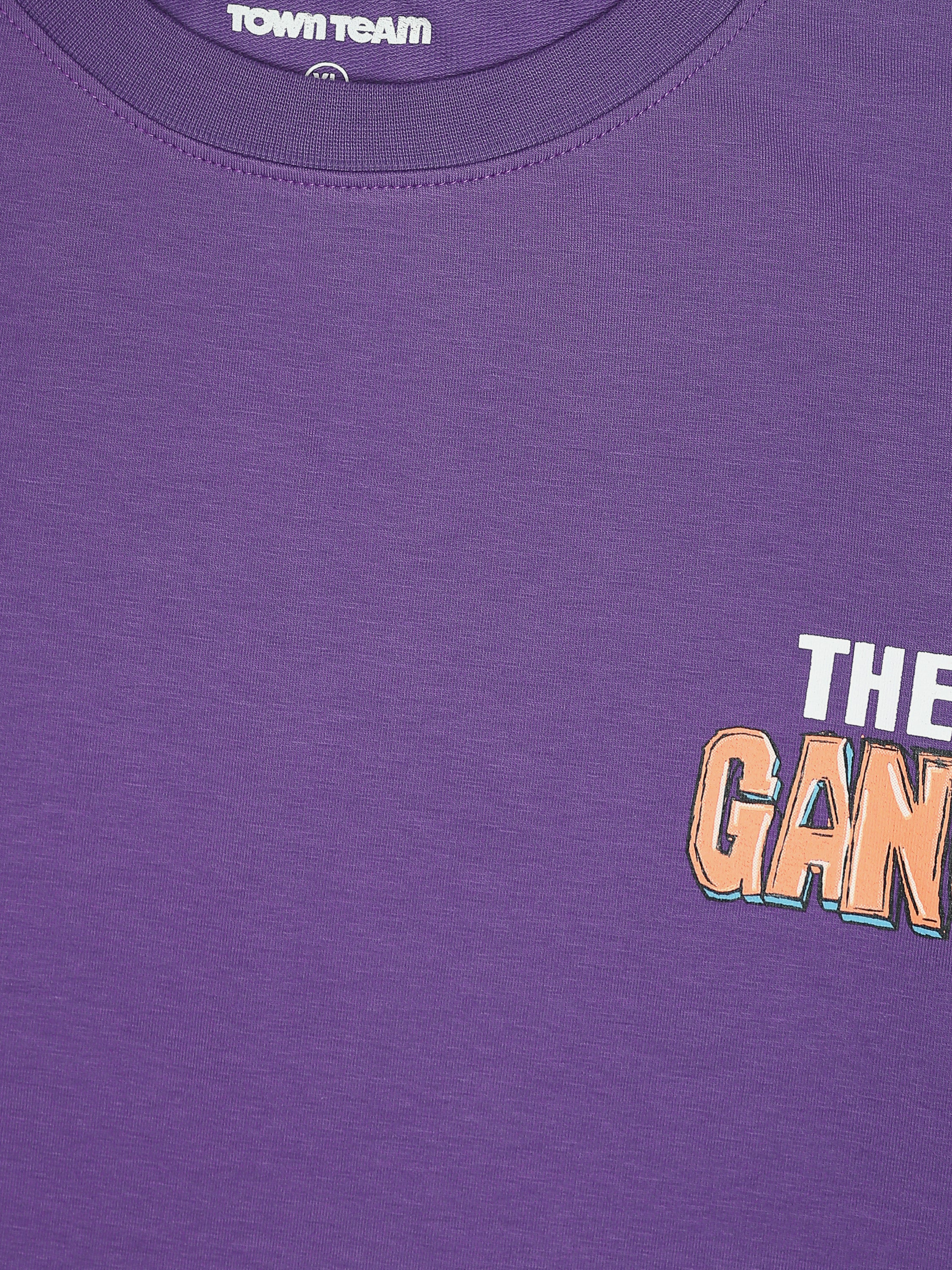 Town Team - Men's Comfort round-neck T-shirts Mauve Cotton Blend