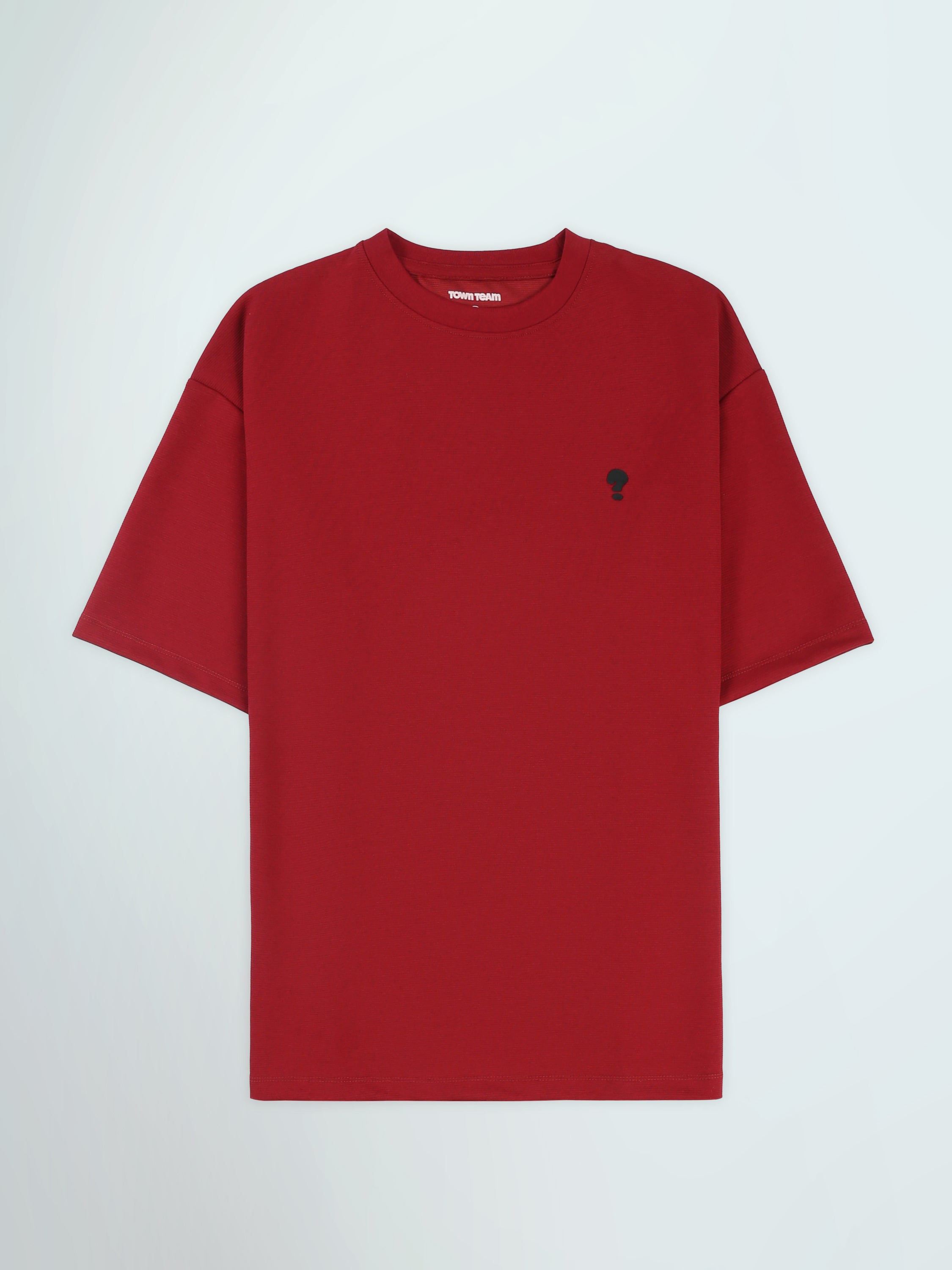 Town Team t-shirts round neck slouchy fit Red