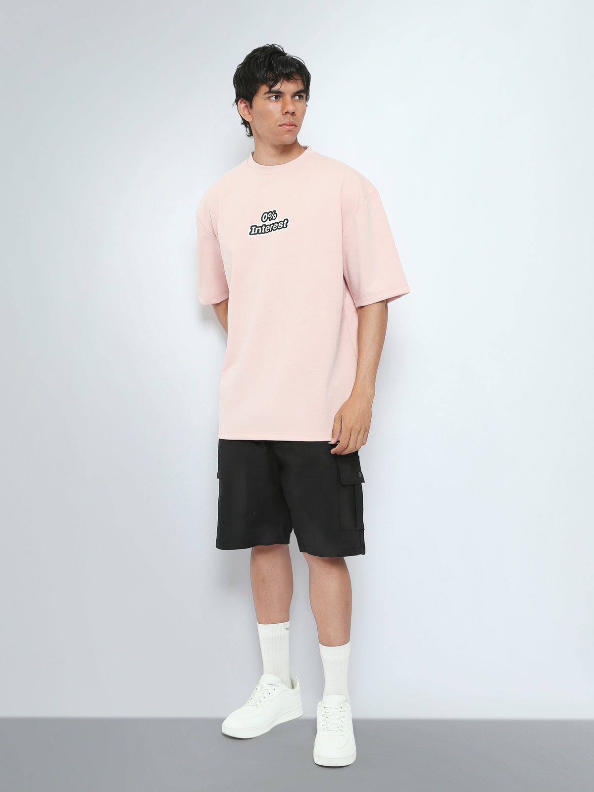 Town Team t-shirts round neck oversized fit L-PINK