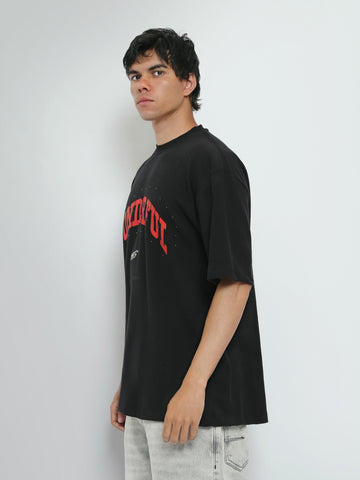 Town Team t-shirts round neck oversized fit Black