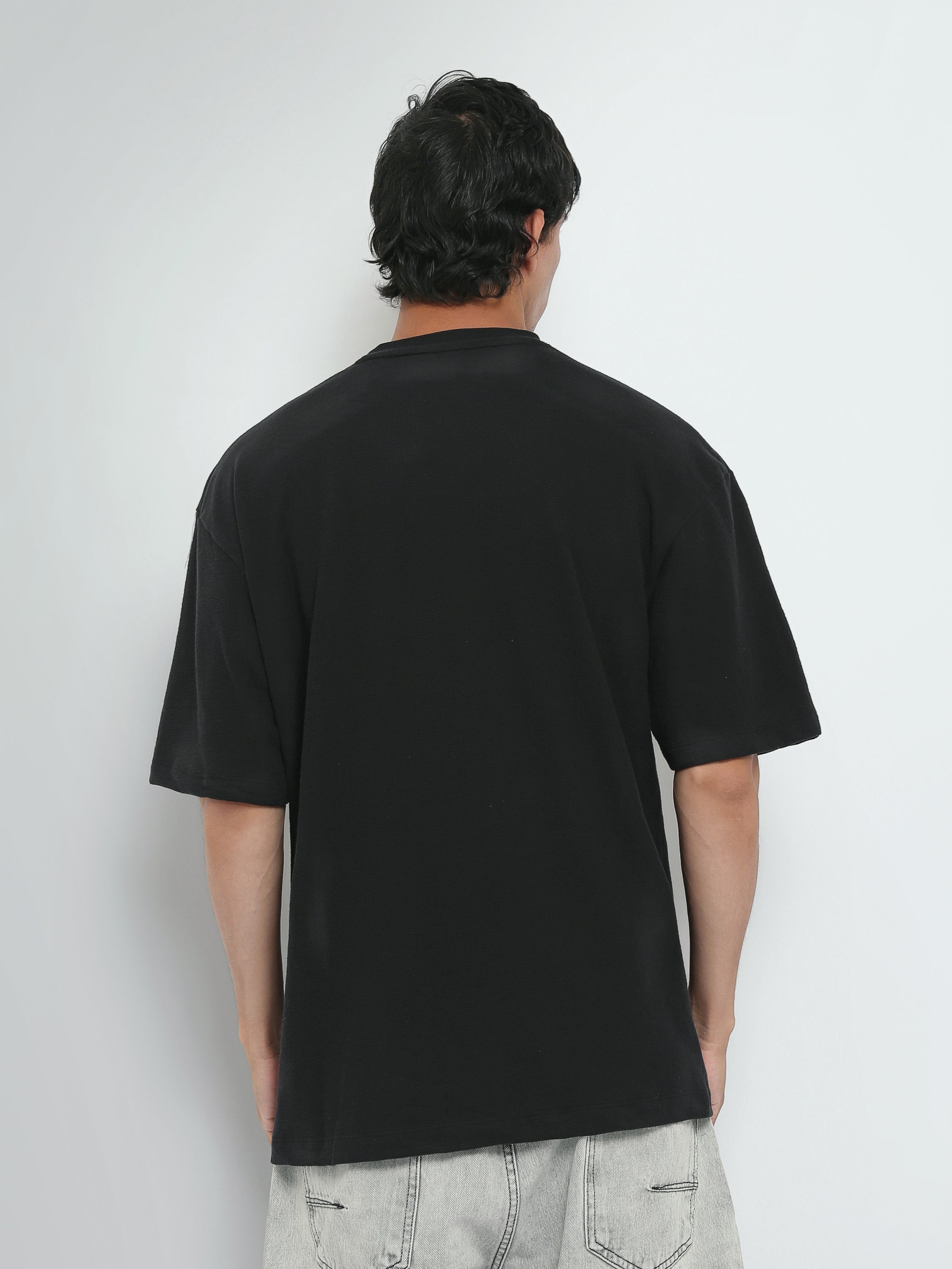 Town Team t-shirts round neck oversized fit Black