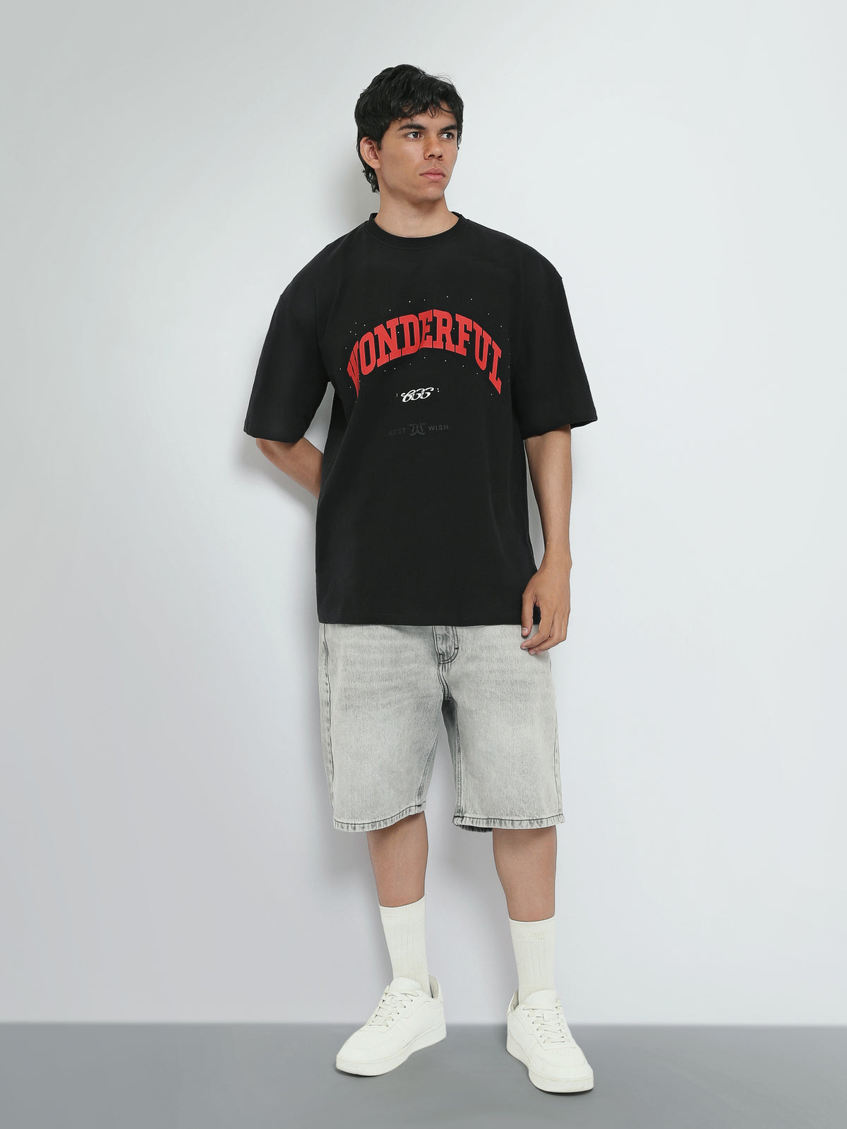 Town Team t-shirts round neck oversized fit Black