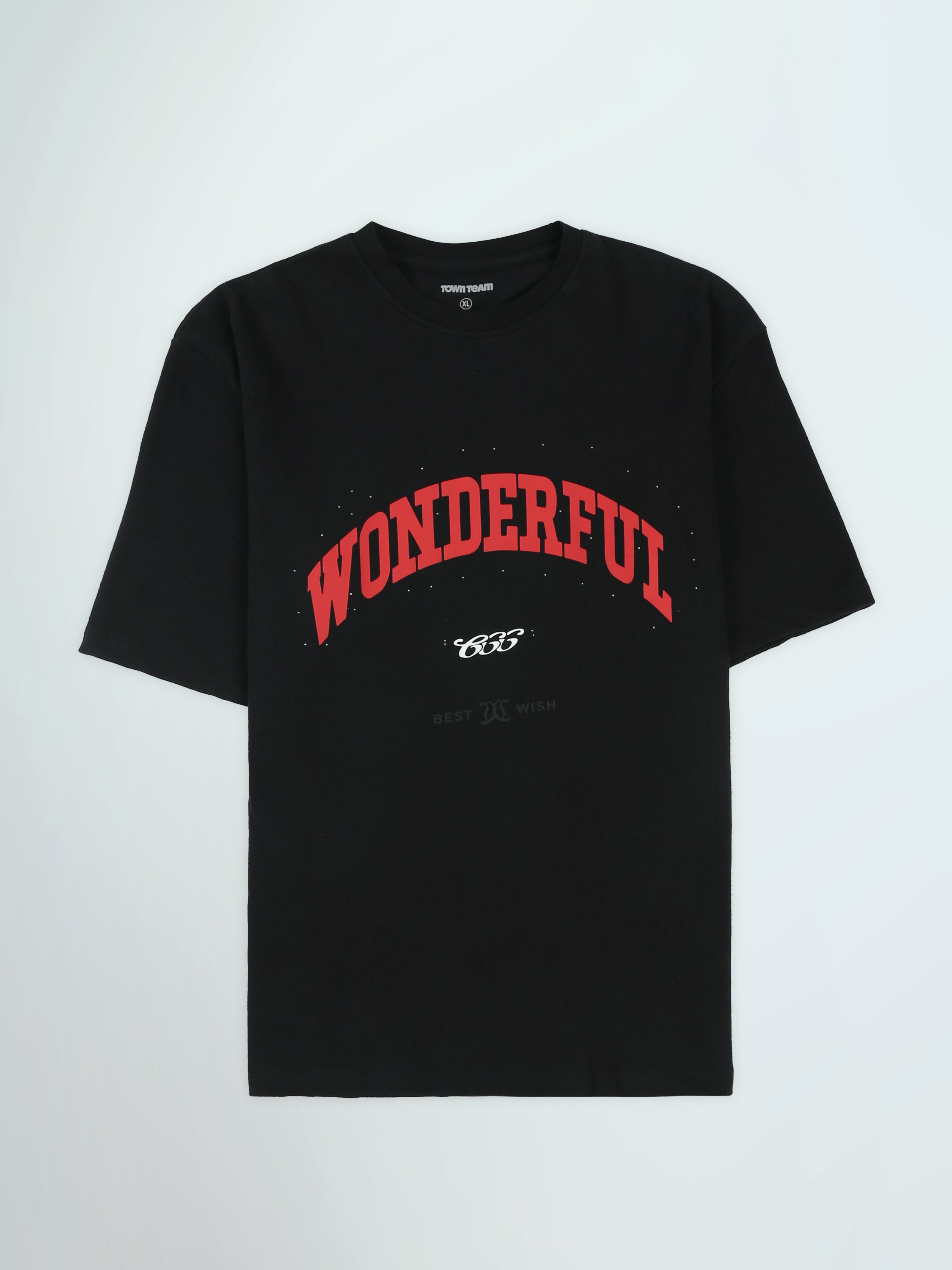 Town Team t-shirts round neck oversized fit Black