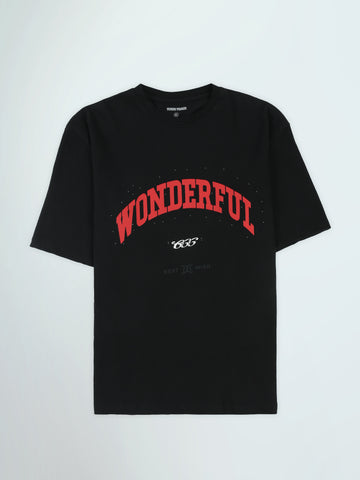 Town Team t-shirts round neck oversized fit Black