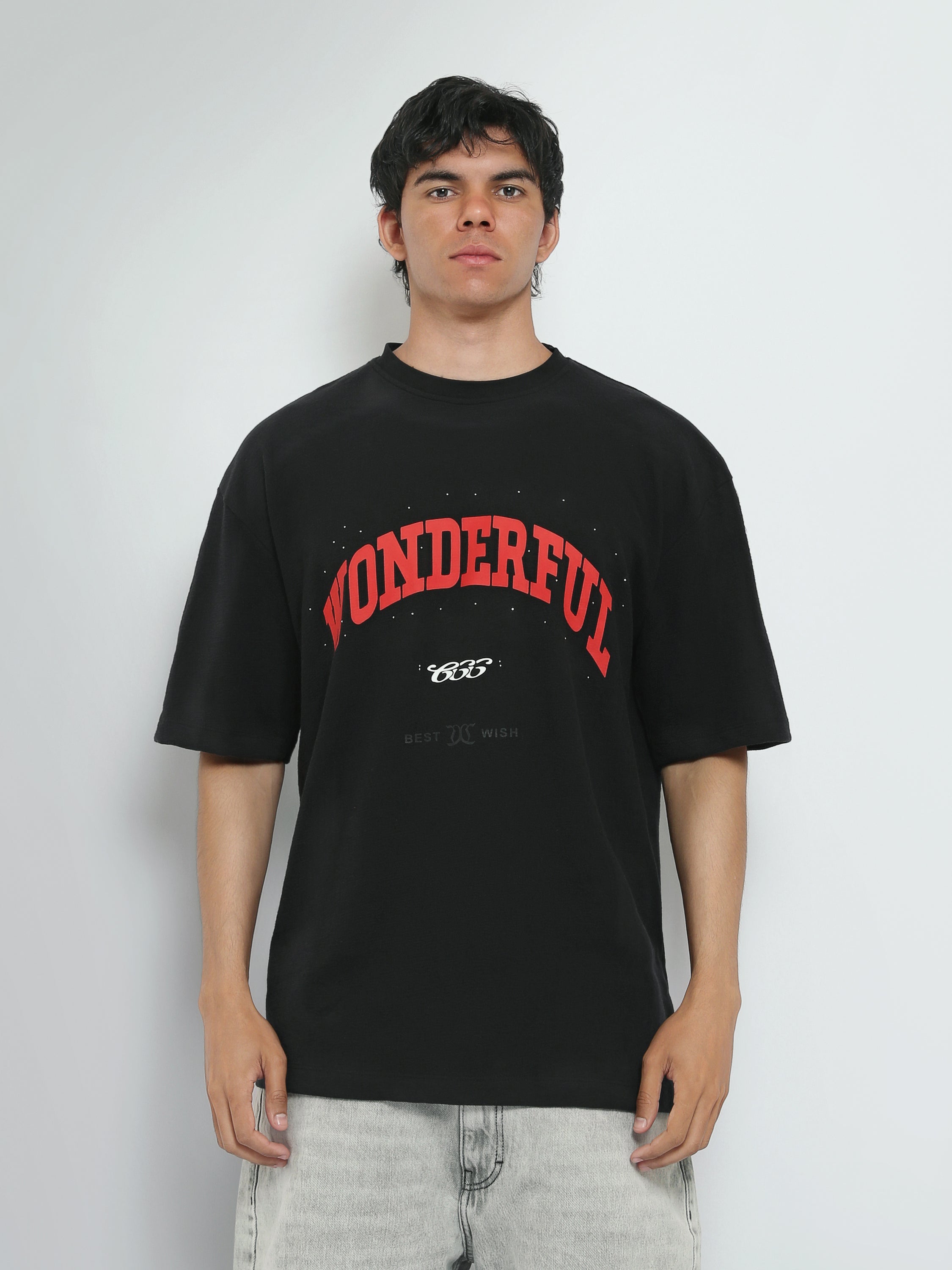 Town Team t-shirts round neck oversized fit Black
