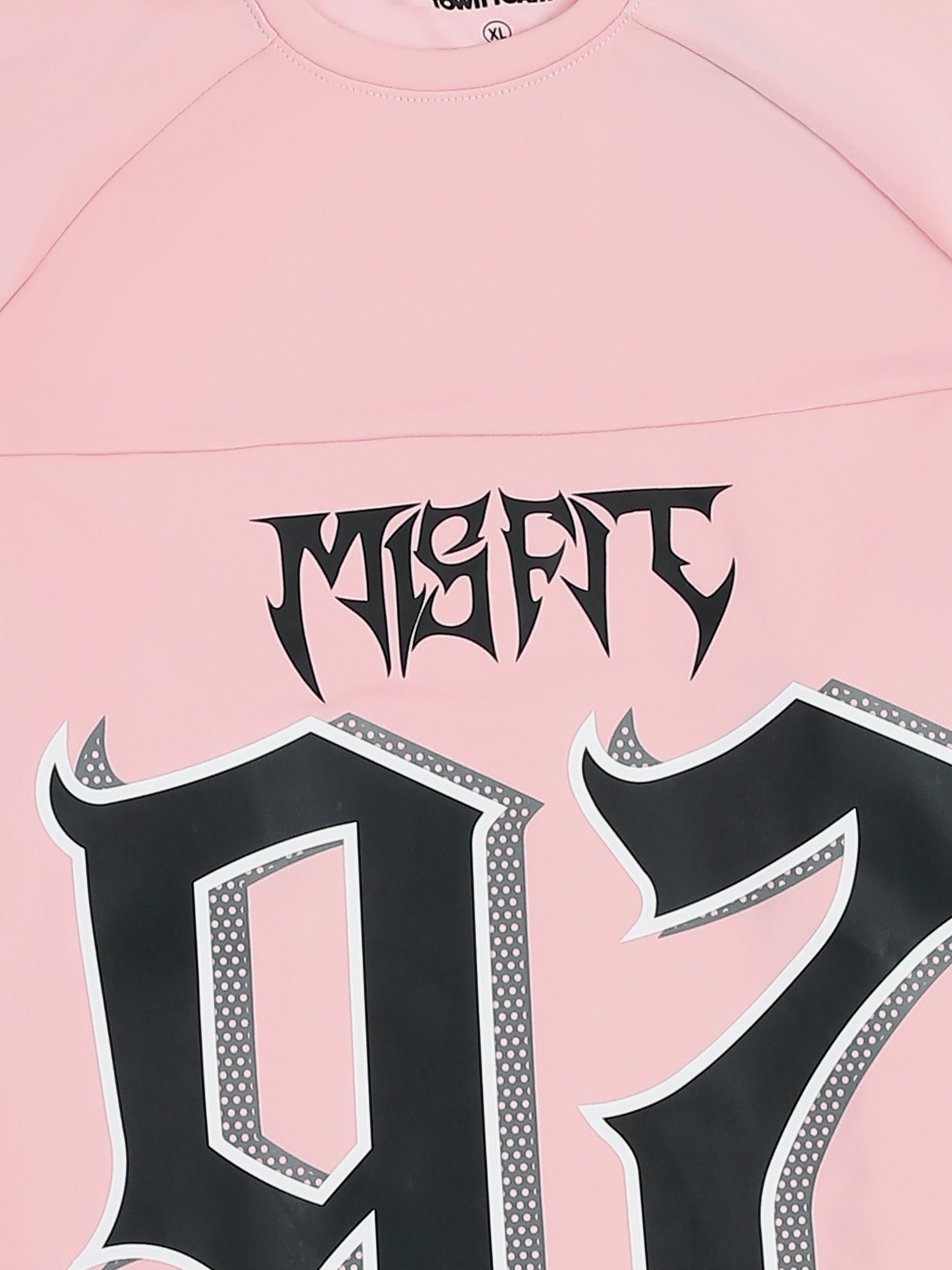 Town Team - Men's Comfort round-neck T-shirts Pink Mixed fabric