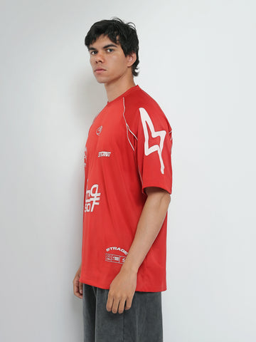 Town Team t-shirts round neck comfort fit Red