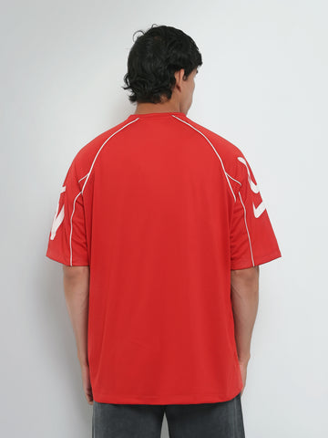 Town Team t-shirts round neck comfort fit Red
