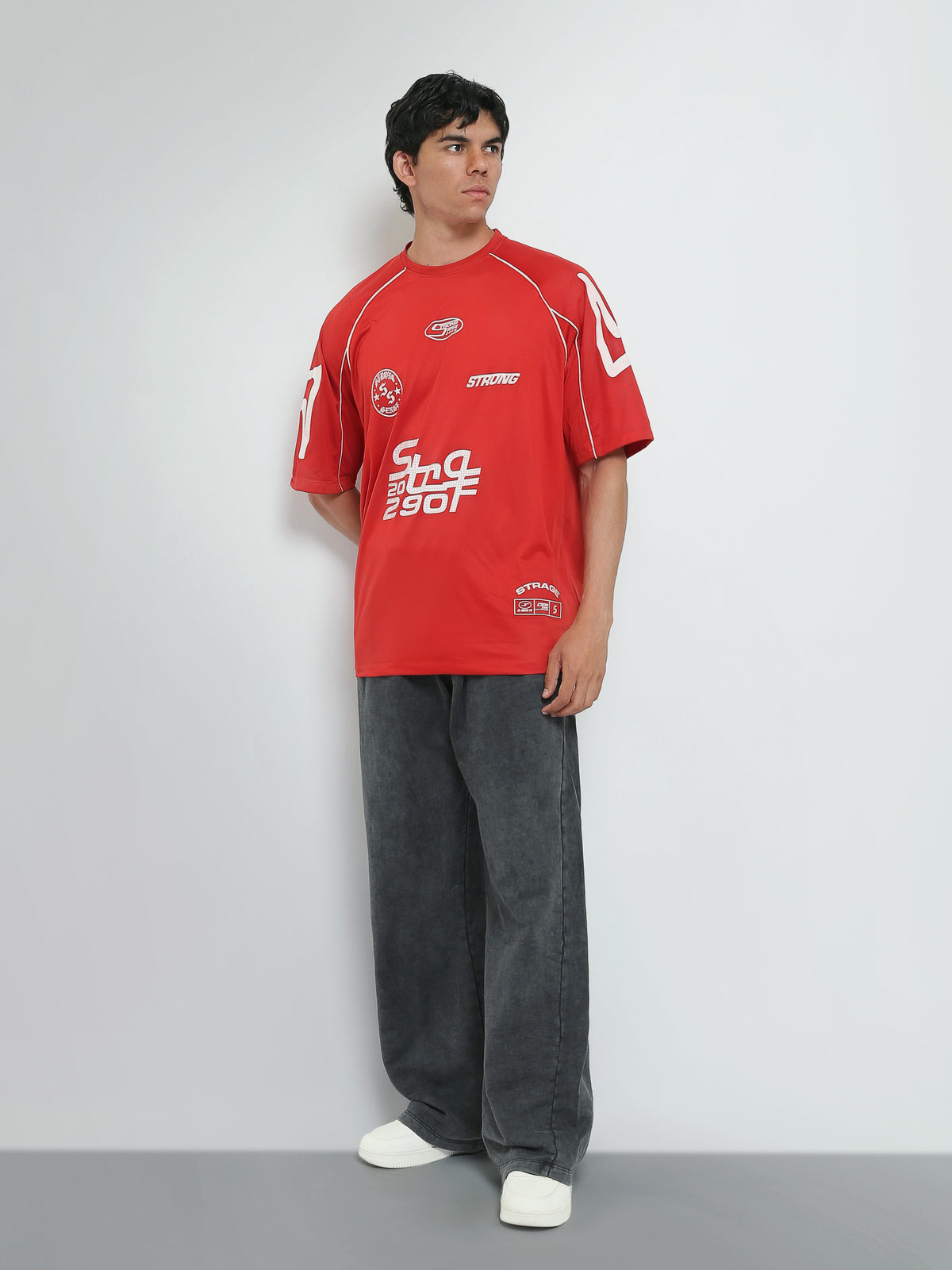 Town Team t-shirts round neck comfort fit Red
