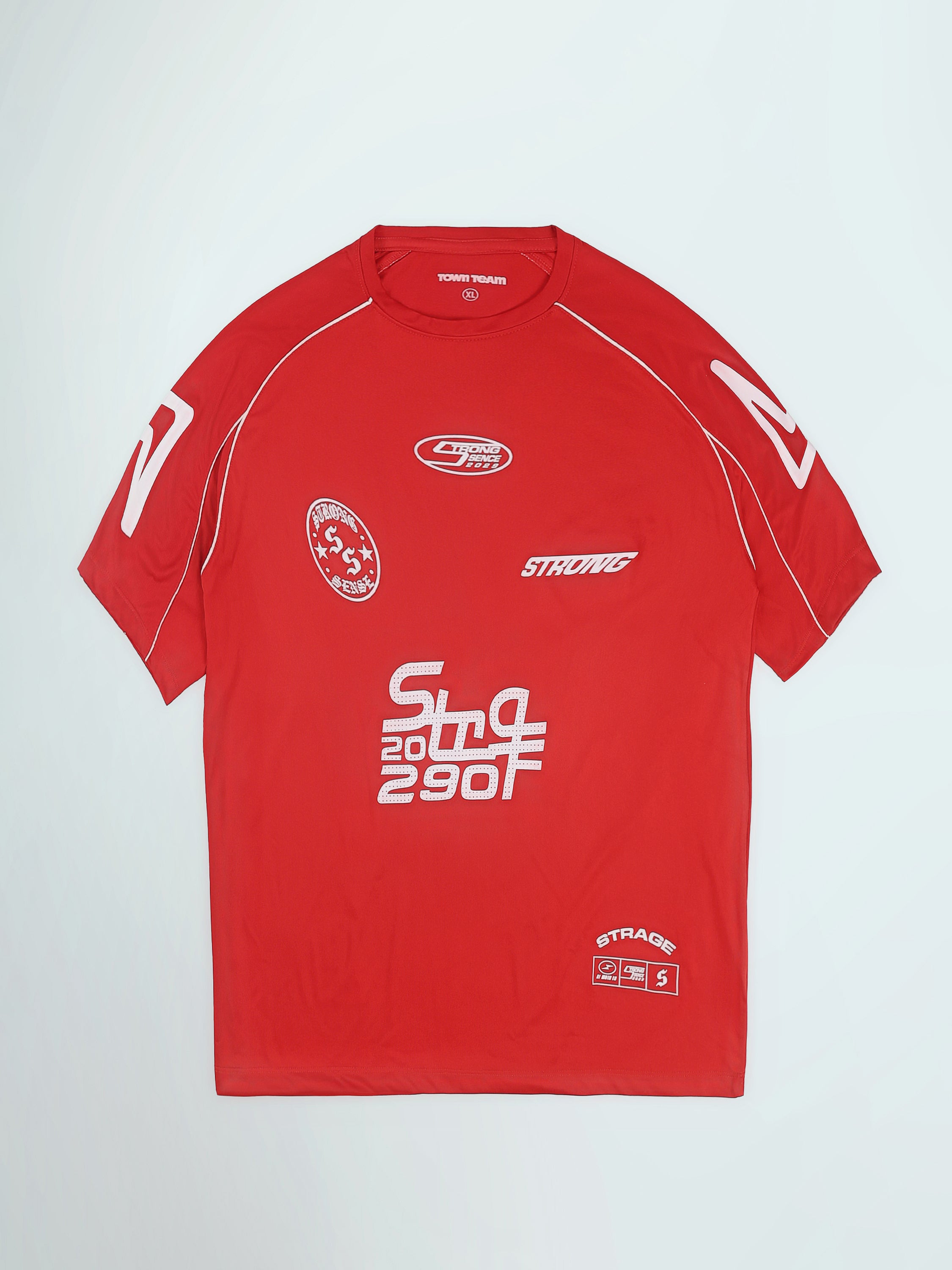Town Team t-shirts round neck comfort fit Red