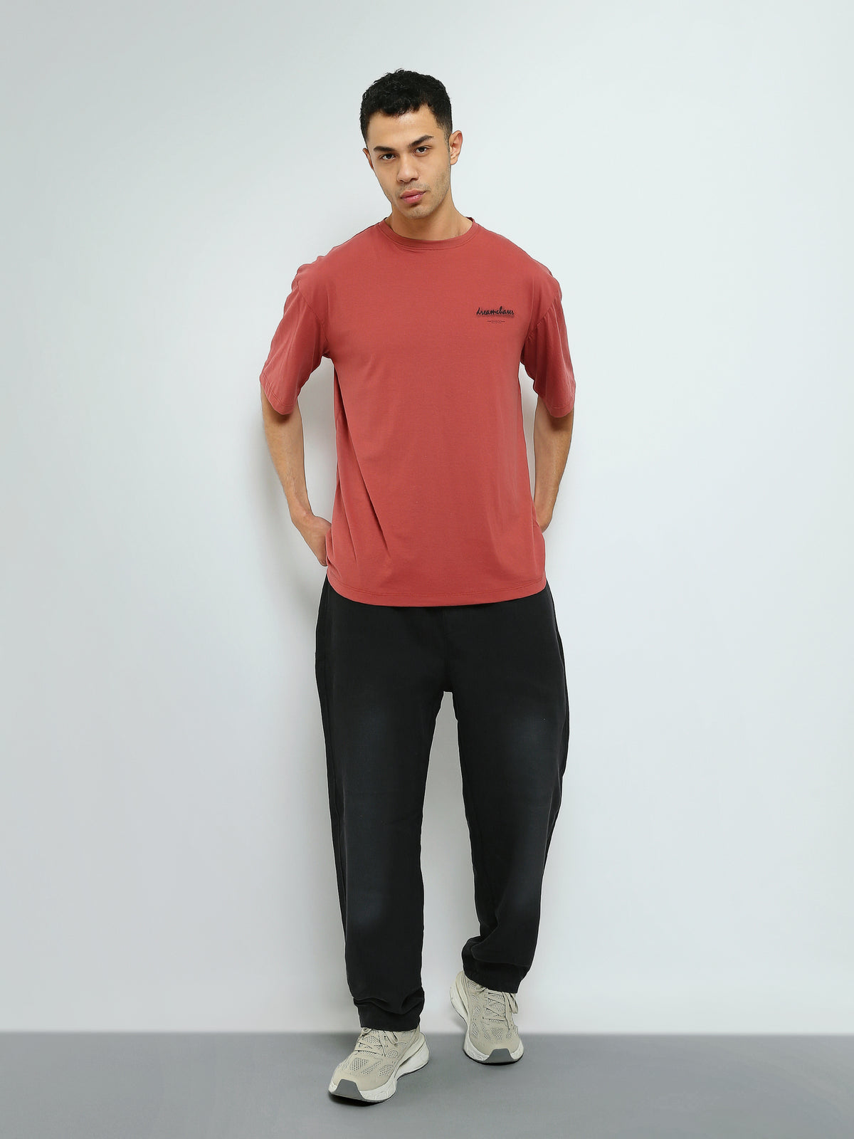 Town Team - Men's Oversized round-neck T-shirts BURN ORG Cotton Blend