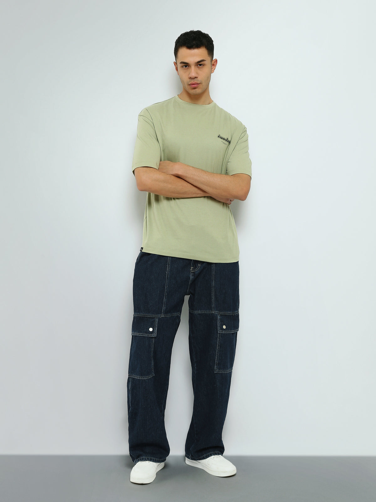 Town Team - Men's Oversized round-neck T-shirts BURN ORG Cotton Blend