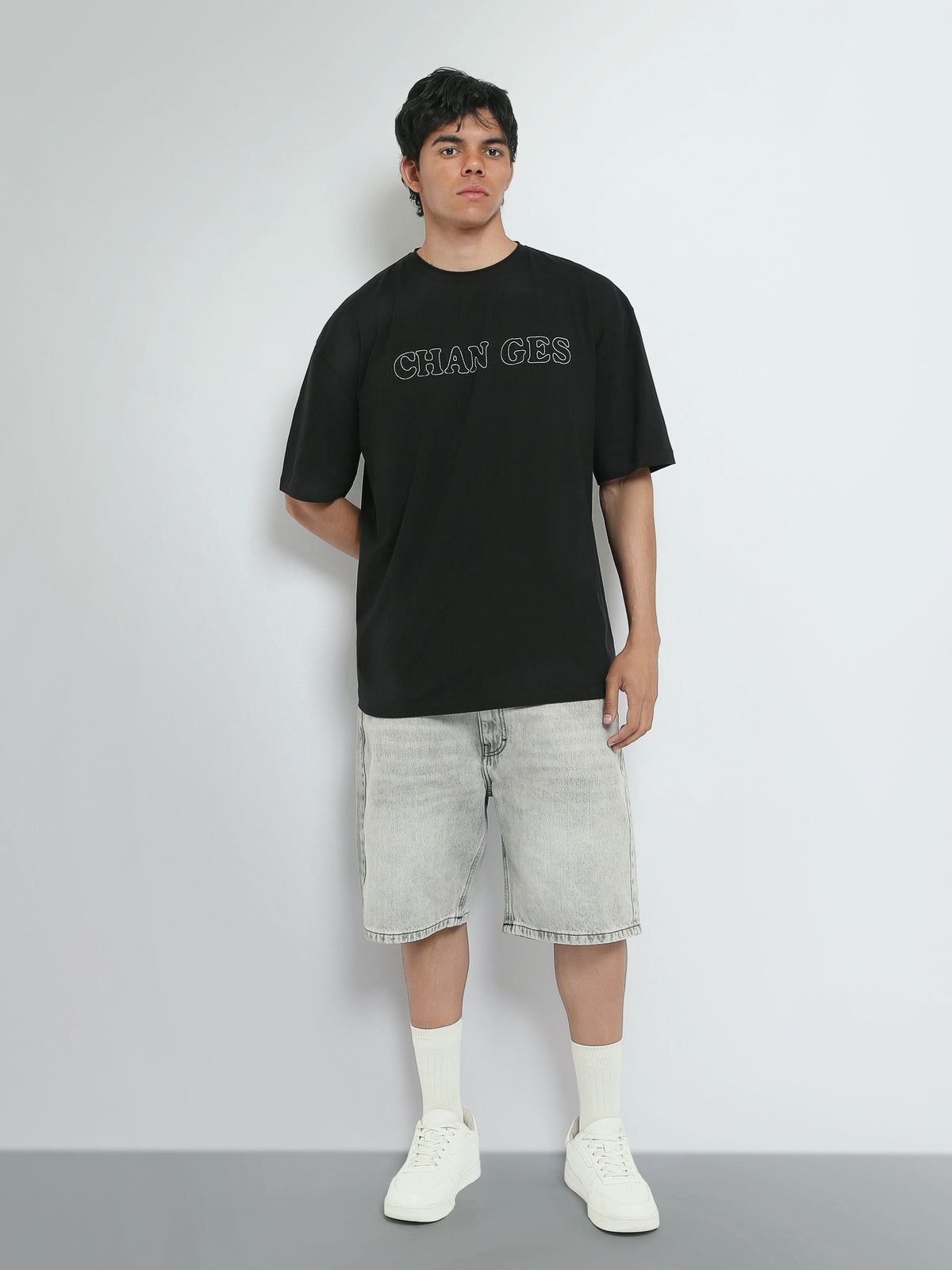 Town Team t-shirts round neck oversized fit Black