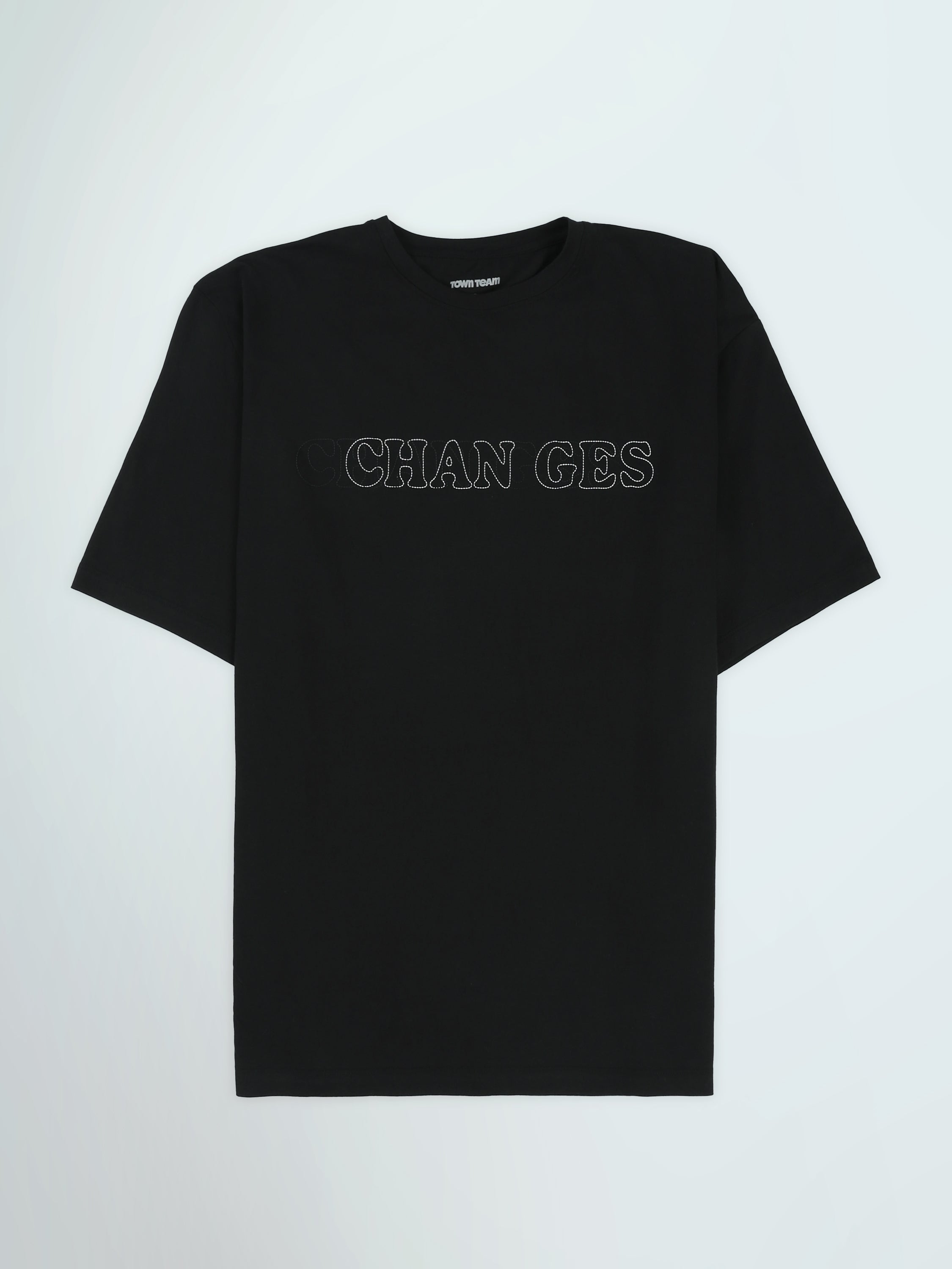 Town Team t-shirts round neck oversized fit Black