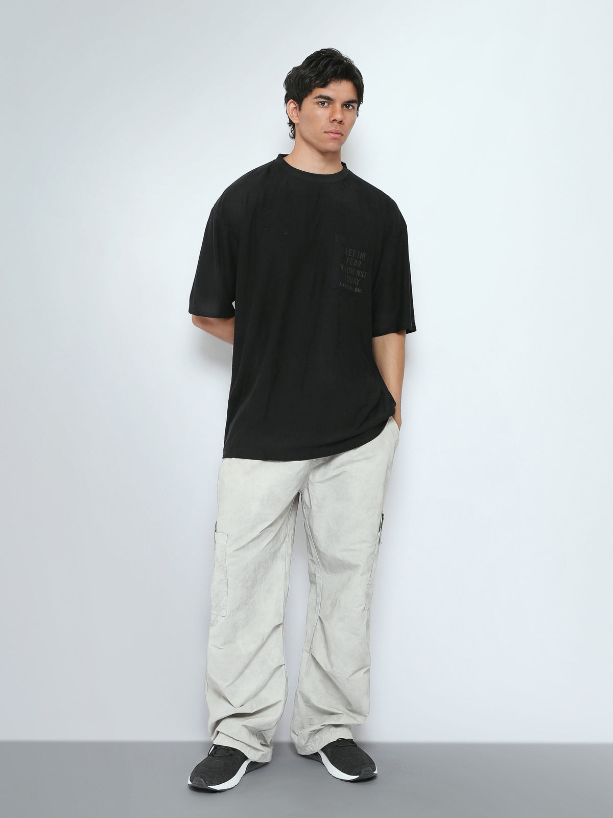 Town Team t-shirts round neck oversized fit Grey