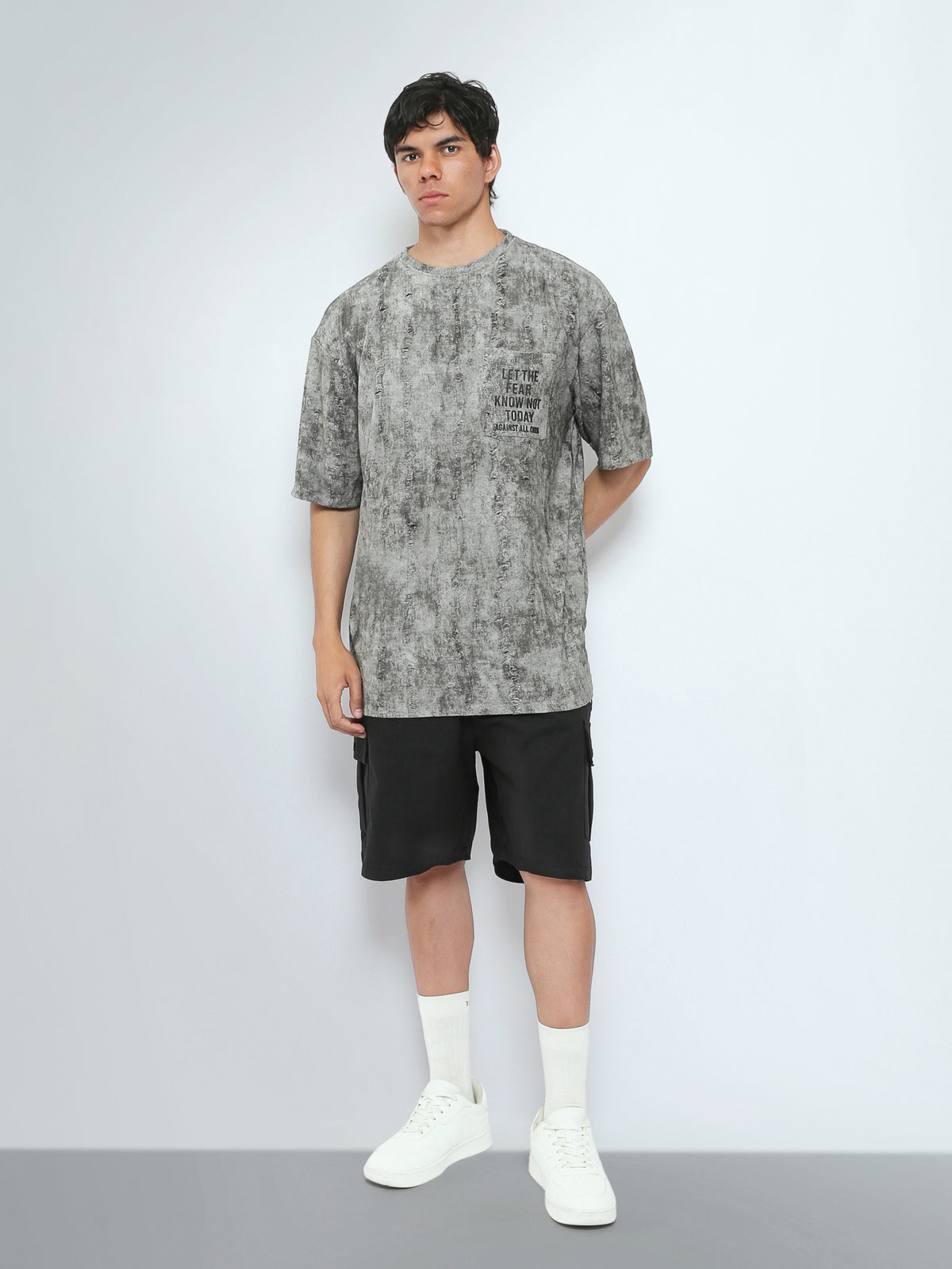 Town Team t-shirts round neck oversized fit Grey