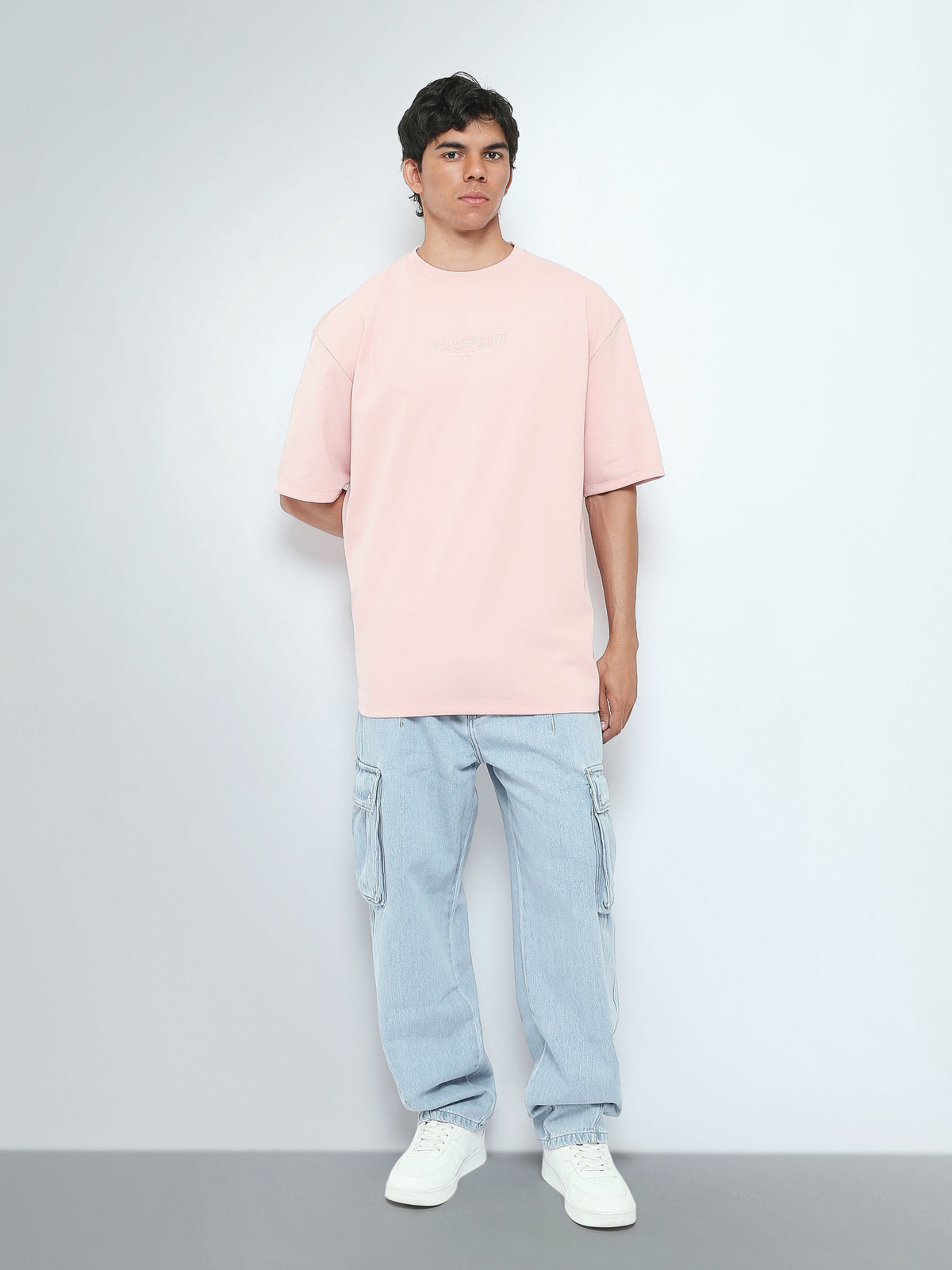 Town Team t-shirts round neck oversized fit L-PINK