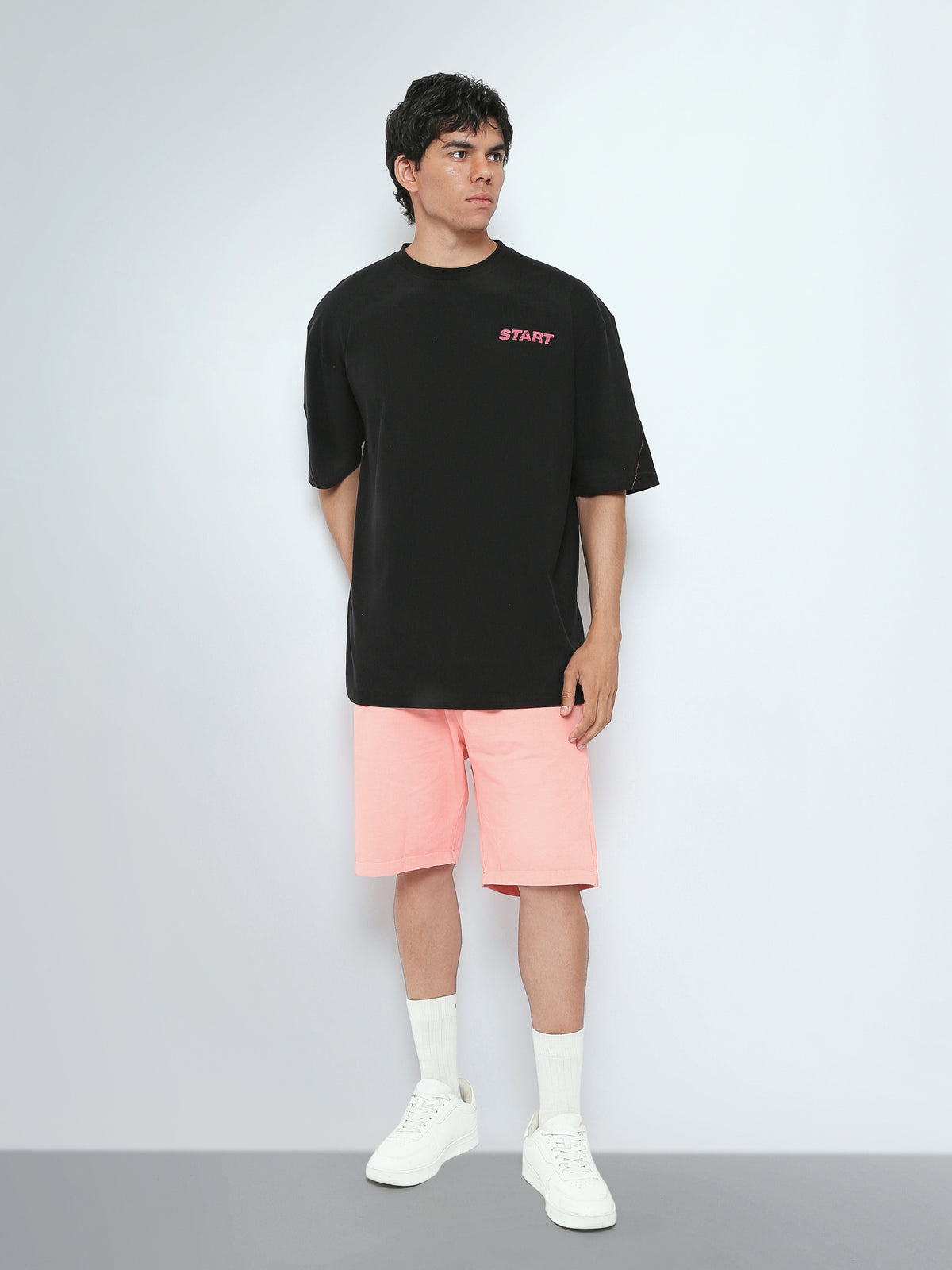 Town Team t-shirts round neck oversized fit Black