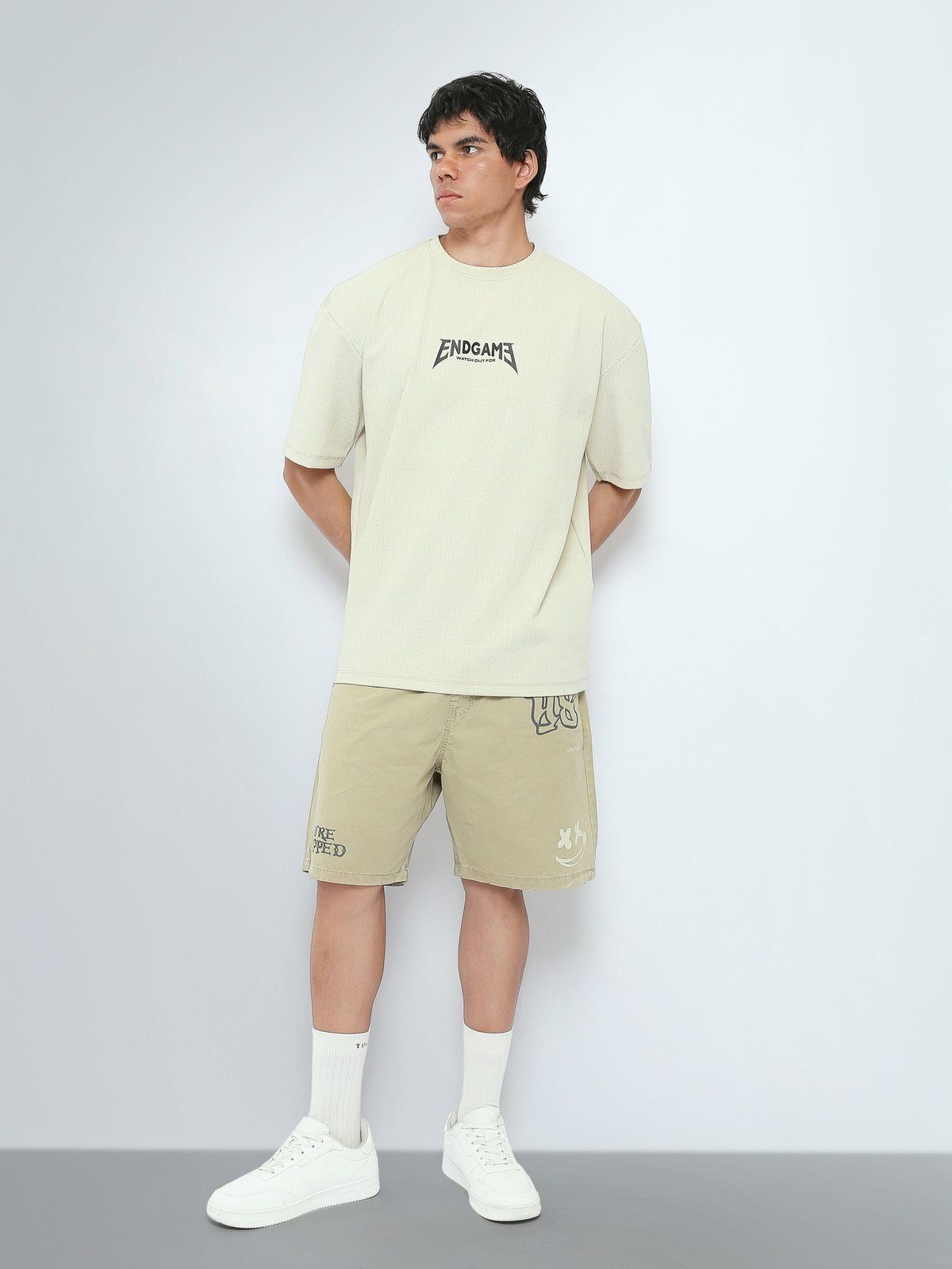 Town Team t-shirts round neck oversized fit Army