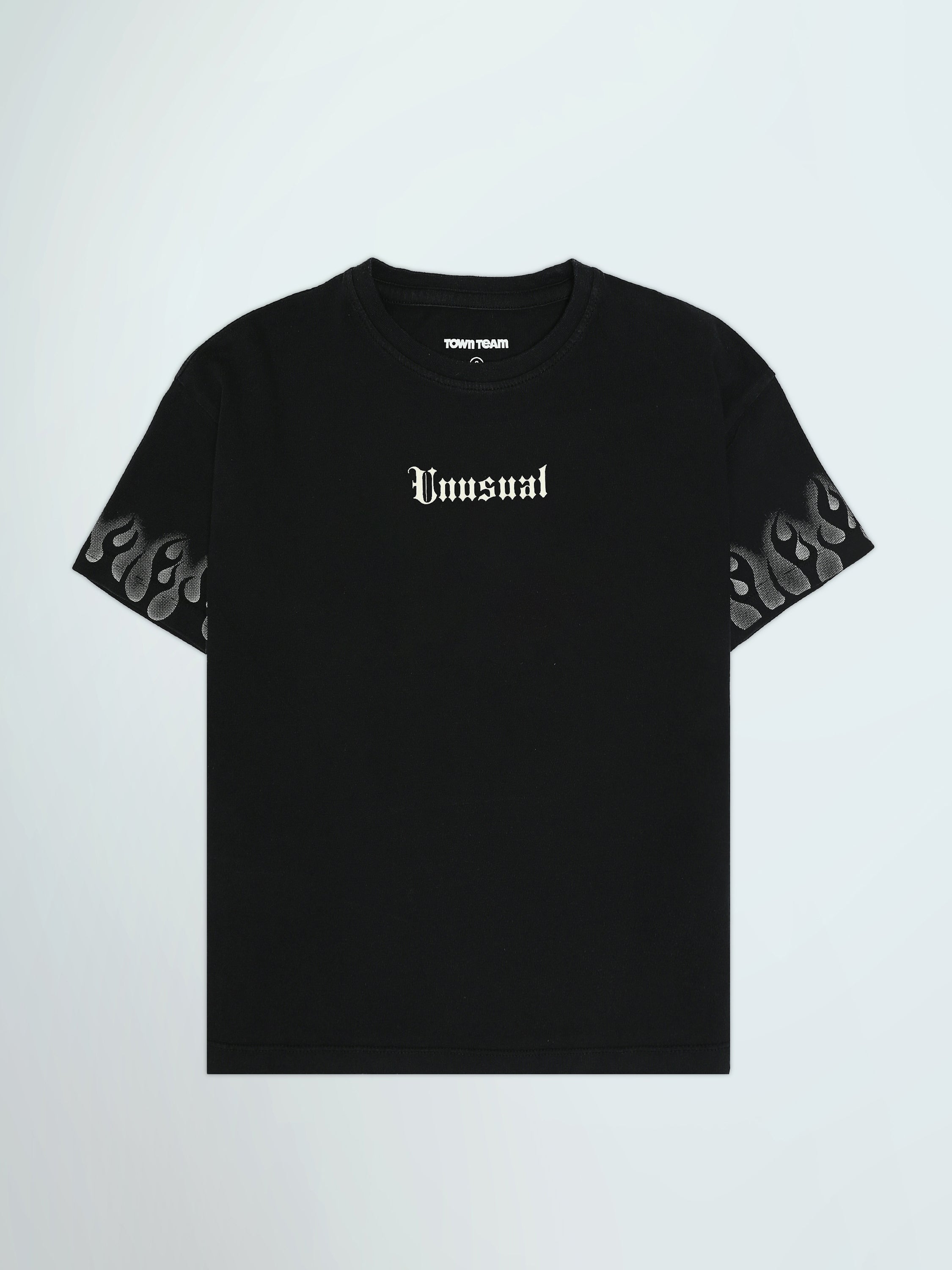 Town Team - Men's printed top T-shirt Sets Black Summer Melton