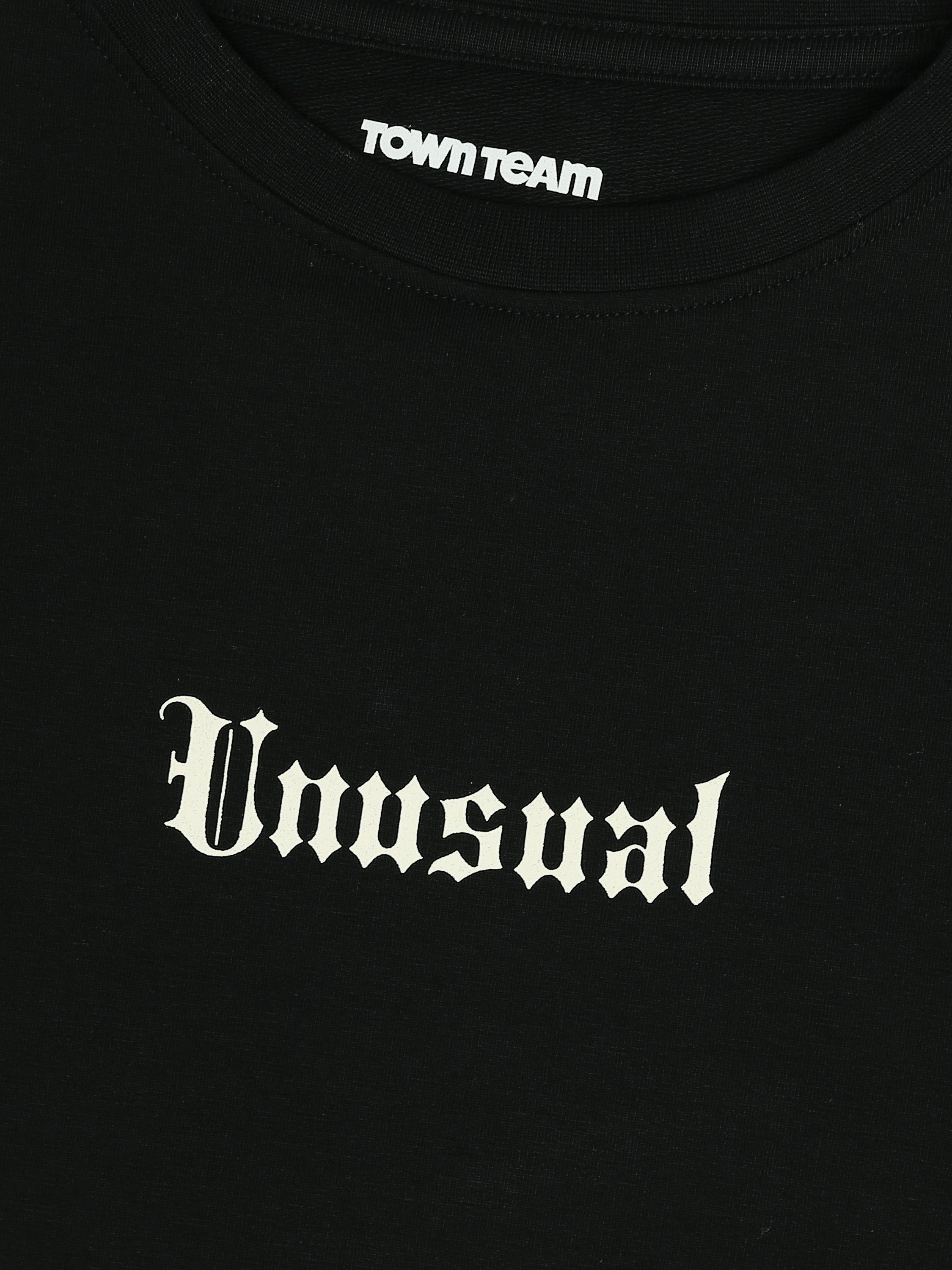 Town Team - Men's printed top T-shirt Sets Black Summer Melton