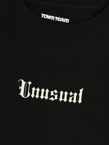 Town Team - Men's printed top T-shirt Sets Black Summer Melton