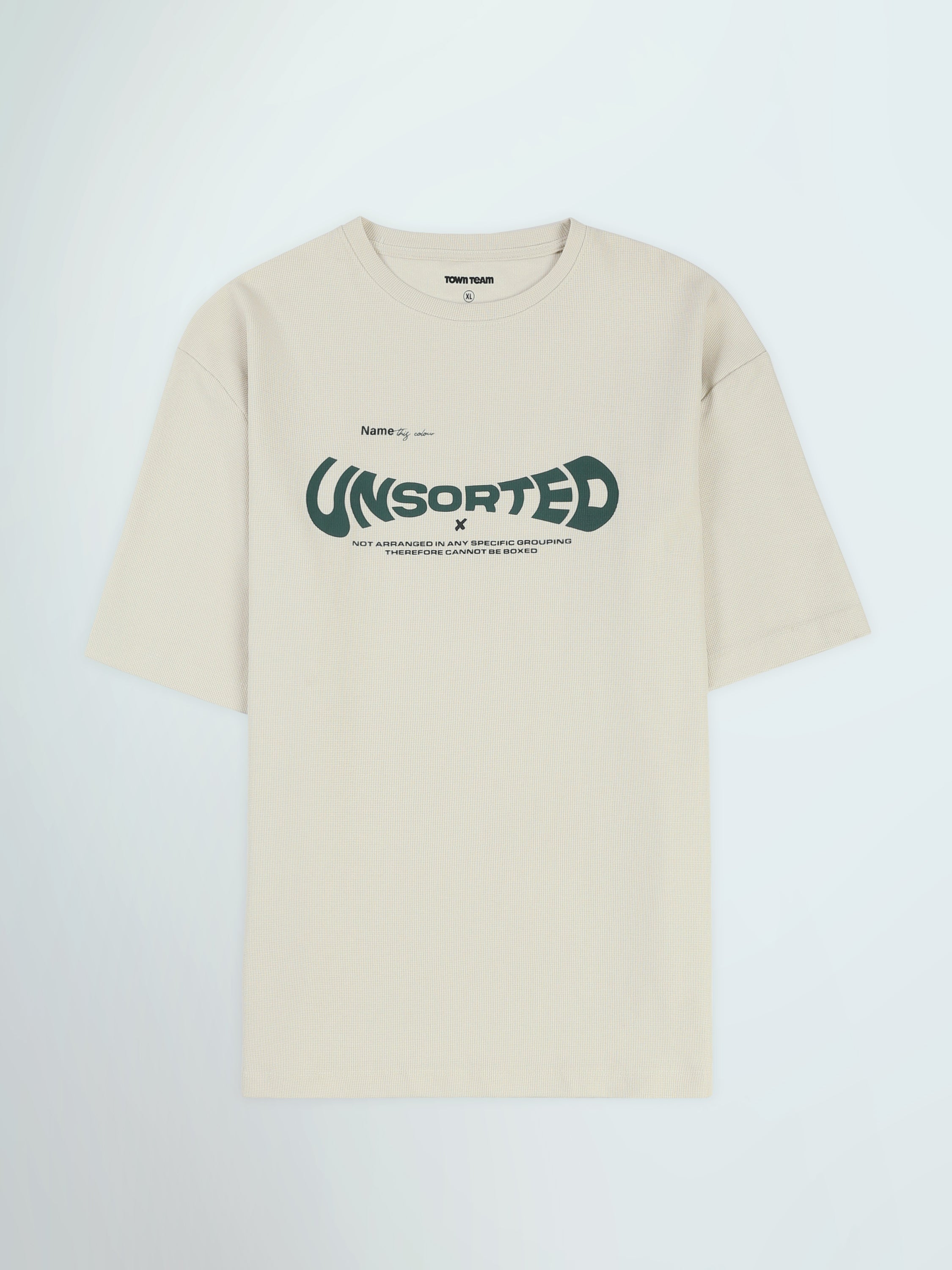 Town Team t-shirt sets printed oversized fit/relaxed fit Beige