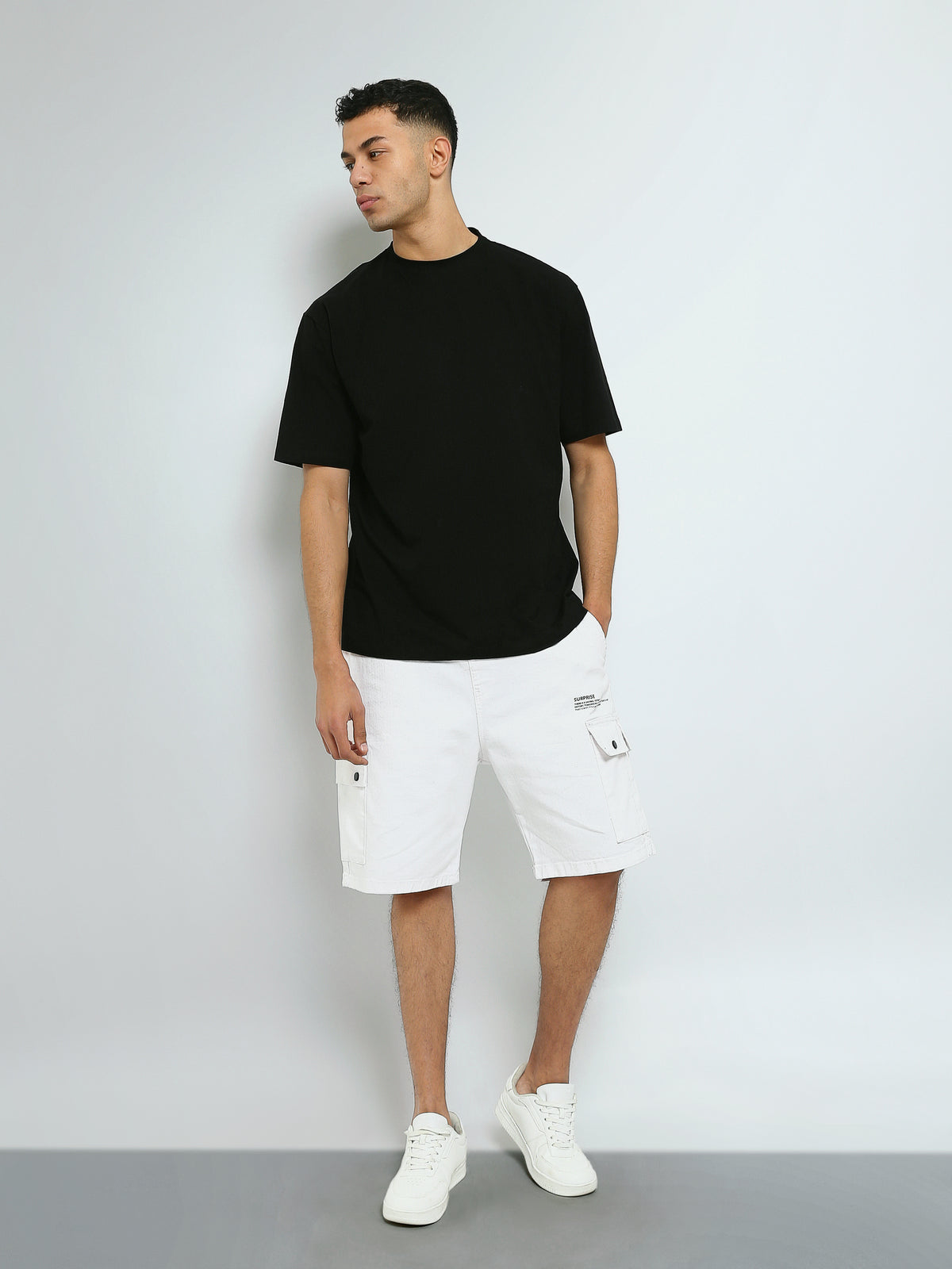 Town Team - Men's round-neck T-shirts OFF WHIT Mixed fabric