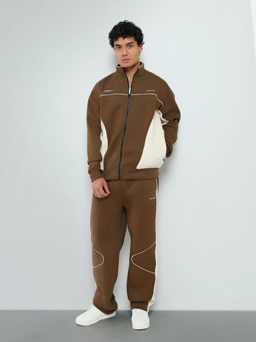 Town Team - Men's Relaxed/Super Baggy color block Sweatshirt Sets CAF/OFF Melton