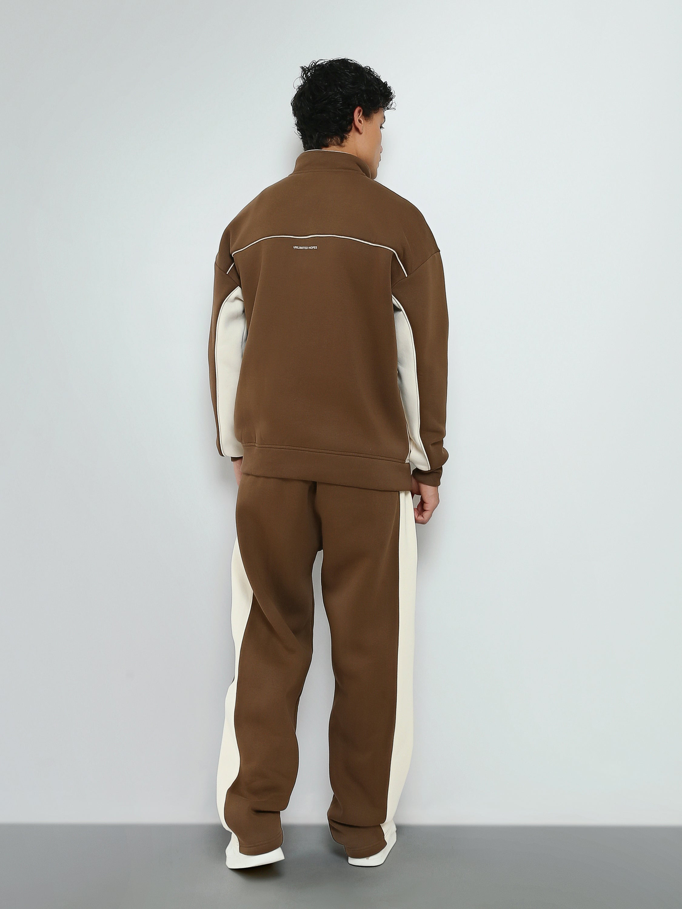 Town Team - Men's Relaxed/Super Baggy color block Sweatshirt Sets CAF/OFF Melton