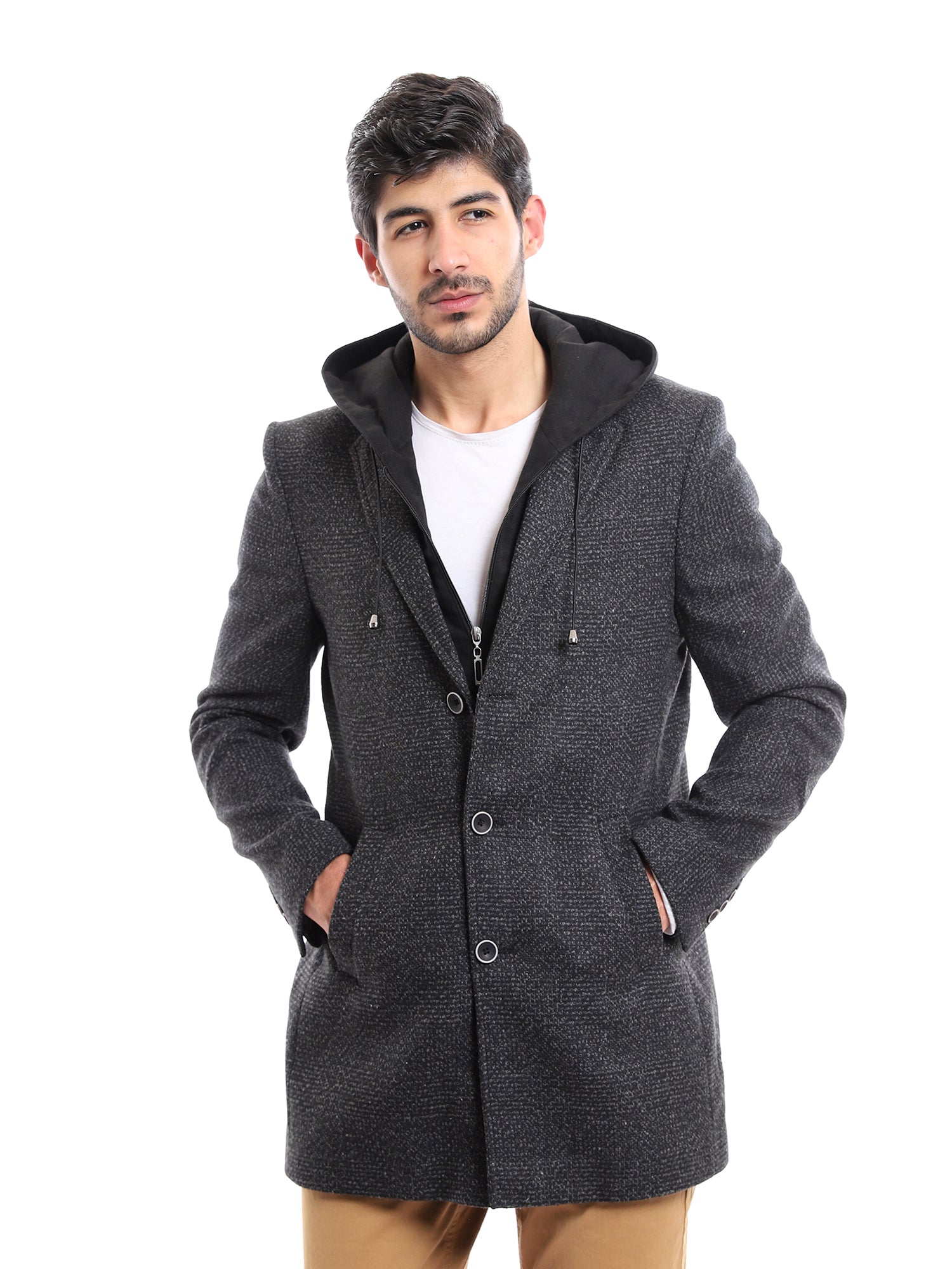 Town Team Coat with hoods and pockets for men