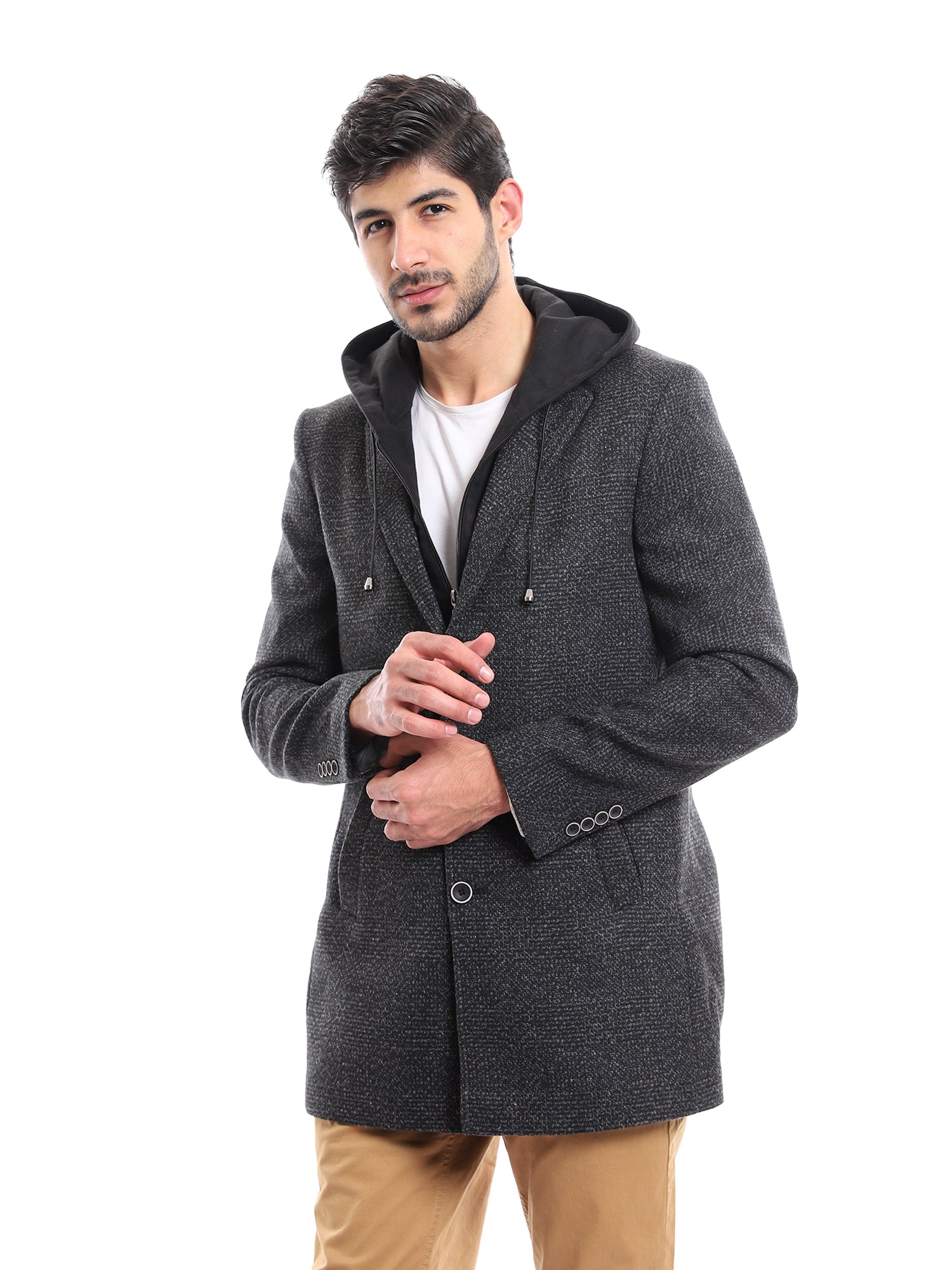 Town Team Coat with hoods and pockets for men