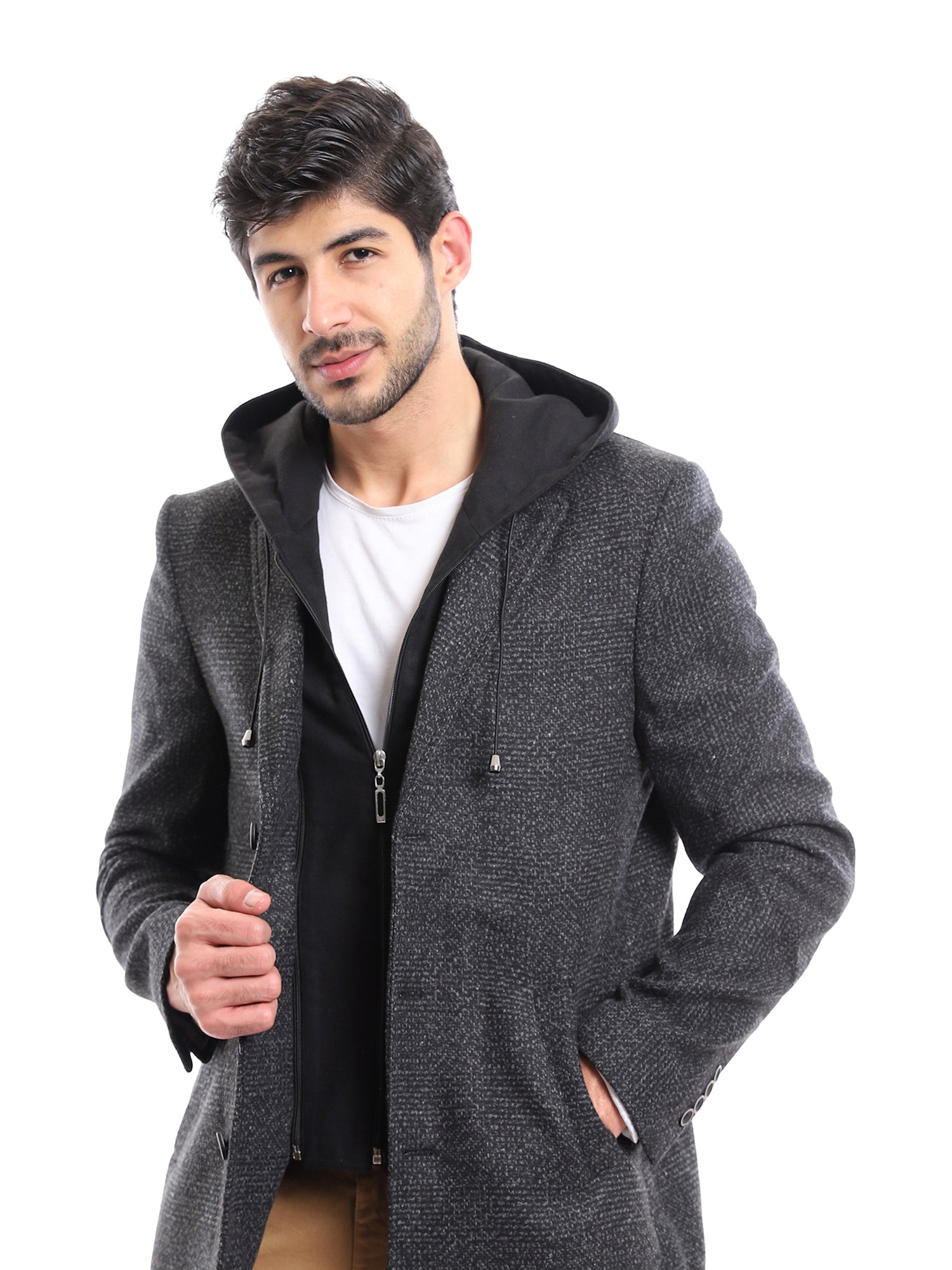 Town Team Coat with hoods and pockets for men